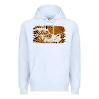 White leopard cowhide brushstroke Premium Hoodie - Jasminsmagicworld
