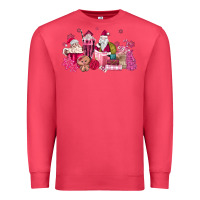 Cardinal pink santa coffee Premium Sweatshirt - MaliasSmallBusiness
