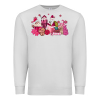 Dove Grey pink santa coffee Premium Sweatshirt - MaliasSmallBusiness