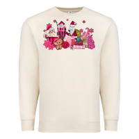 Sandshell pink santa coffee Premium Sweatshirt - MaliasSmallBusiness