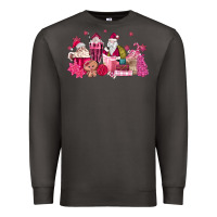 Smoke pink santa coffee Premium Sweatshirt - MaliasSmallBusiness