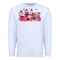 White pink santa coffee Premium Sweatshirt - MaliasSmallBusiness