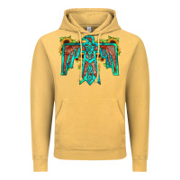 Vintage Mustard thunderbird Vintage Hoodie - JahusDesignShop