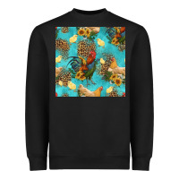 Black poultry animals seamless pattern Heavyweight Sweatshirt - HRA Design Shop
