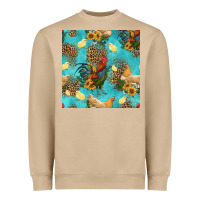 Poultry Animals Seamless Pattern Heavyweight Sweatshirt | Teevron
