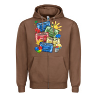 Chestnut autism cassette tapes Zipper Hoodie - MaliasSmallBusiness