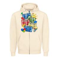 Sandshell autism cassette tapes Zipper Hoodie - MaliasSmallBusiness