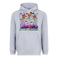 Heather Grey let s get halloweird Heavyweight Hoodie - NancyCooperArtShop
