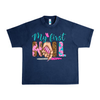 Navy my first nail bbs Urban Heavy Tee - BundleAndBundleShop