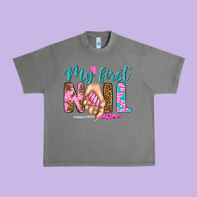 My First Nail Bbs Urban Heavy Tee Designed By Bundleandbundleshop
