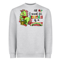 All I Want For Christmas Is A Unicorn Heavyweight Sweatshirt | Teevron