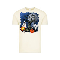 Vintage Arctic halloween tree and ghosts Vintage Tee - AdoDesignShop