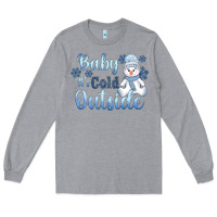 Heather Grey baby it's cold outside Long Sleeve Tee - AdoDesignShop