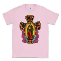 Bubblegum Pink our lady of guadalupe cross Classic Tee - JahusDesignShop