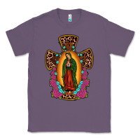 Lavender our lady of guadalupe cross Classic Tee - JahusDesignShop