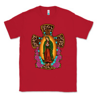 Red our lady of guadalupe cross Classic Tee - JahusDesignShop