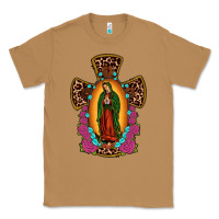 Toasted Coconut our lady of guadalupe cross Classic Tee - JahusDesignShop