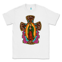 White our lady of guadalupe cross Classic Tee - JahusDesignShop