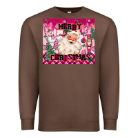 Chestnut merry pink christmas santa Premium Sweatshirt - MaliasSmallBusiness