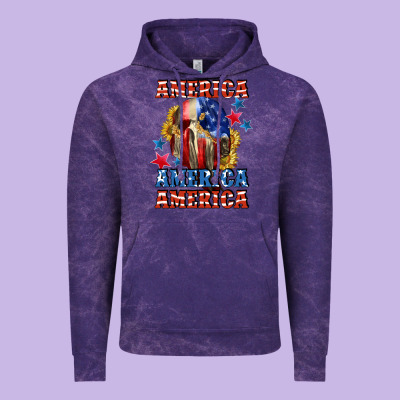 America Skeleton 4th Of July Vintage Hoodie Designed By Cowgirlartshop