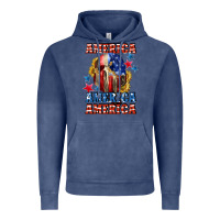 Vintage Denim America skeleton 4th of july Vintage Hoodie - CowGirlArtShop