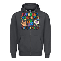 Smoke everyone communicates differently Zipper Hoodie - MaliasSmallBusiness