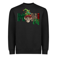 Black Boy Mini Elf Skull Heavyweight Sweatshirt - FaDigitalArtStudio