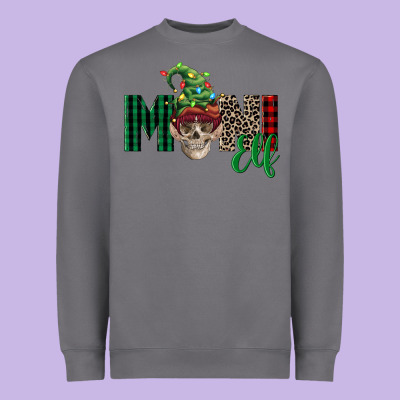 Boy Mini Elf Skull Heavyweight Sweatshirt Designed By Fadigitalartstudio