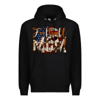 Black football mom Premium Hoodie - Jasminsmagicworld