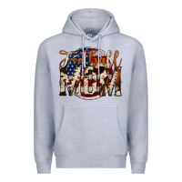 Heather Grey football mom Premium Hoodie - Jasminsmagicworld