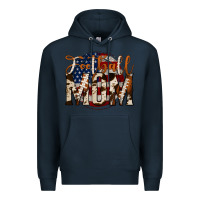 Navy football mom Premium Hoodie - Jasminsmagicworld