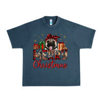 Midnight Navy merry christmas pug Urban Heavy Tee - JahusDesignShop