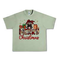 Oil Green merry christmas pug Urban Heavy Tee - JahusDesignShop