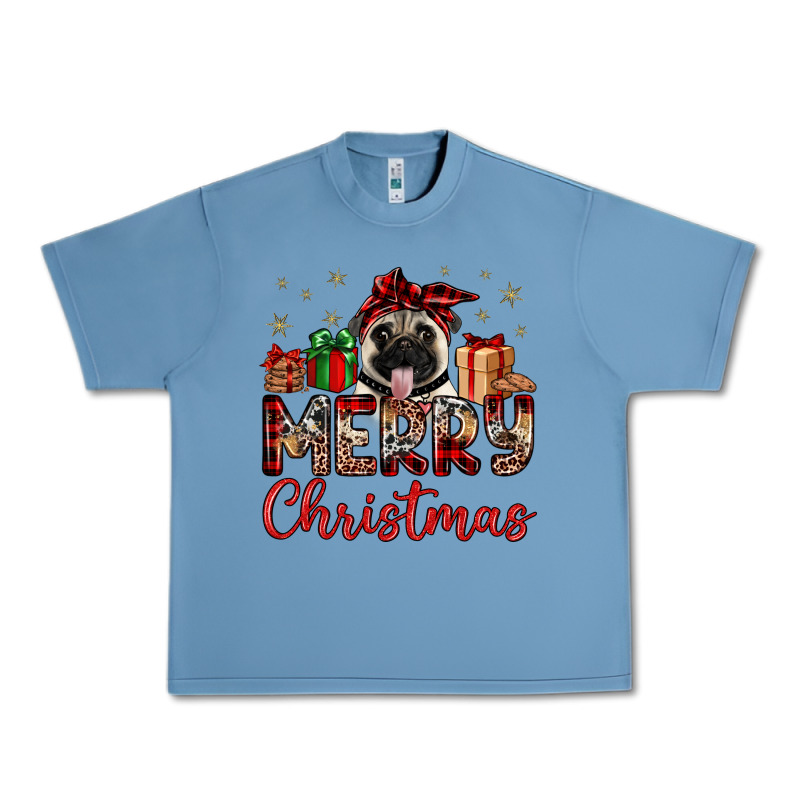 Merry Christmas Pug Urban Heavy Tee by JahusDesignShop | Teevron