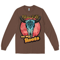 Chestnut blame it all on my roots white Long Sleeve Tee - JahusDesignShop