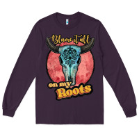 Plum blame it all on my roots white Long Sleeve Tee - JahusDesignShop