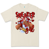 Bone red sneaker girl afro woman Premium Tee - RanaPortraitStore