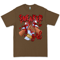 Cacao red sneaker girl afro woman Premium Tee - RanaPortraitStore