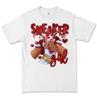 White red sneaker girl afro woman Premium Tee - RanaPortraitStore
