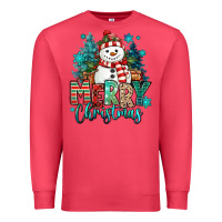 Cardinal merry christmas snowman Premium Sweatshirt - MaliasSmallBusiness