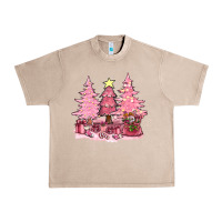 French Oak pink christmas trees with gift box bbs Urban Heavy Tee - BundleAndBundleShop