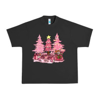 Pigment Black pink christmas trees with gift box bbs Urban Heavy Tee - BundleAndBundleShop