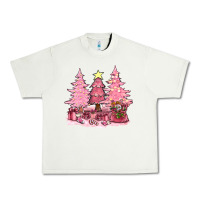 Pistachio pink christmas trees with gift box bbs Urban Heavy Tee - BundleAndBundleShop