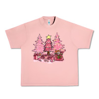 Salmon pink christmas trees with gift box bbs Urban Heavy Tee - BundleAndBundleShop