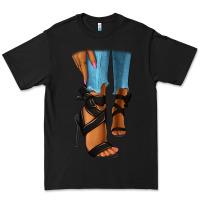 Black black heels black fashion girl Premium Tee - RanaPortraitStore