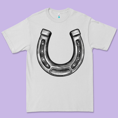 Horseshoe Premium Tee Designed By Barkaloodesign