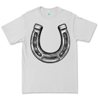 Dove Grey horseshoe Premium Tee - BarkalooDesign