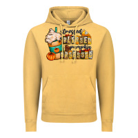 Vintage Mustard stressed blessed pumpkin obsessed Vintage Hoodie - CowhideDigitalArt