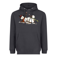 Smoke snowman with wine Heavyweight Hoodie - MaliasSmallBusiness