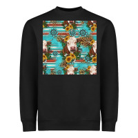 Black charolais cow seamless pattern Heavyweight Sweatshirt - HRA Design Shop